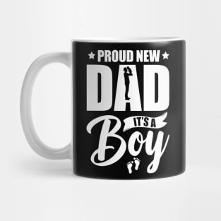 Vintage Proud New Dad – It's A Boy T-Shirt | Funny First-Time Father Gift Mug